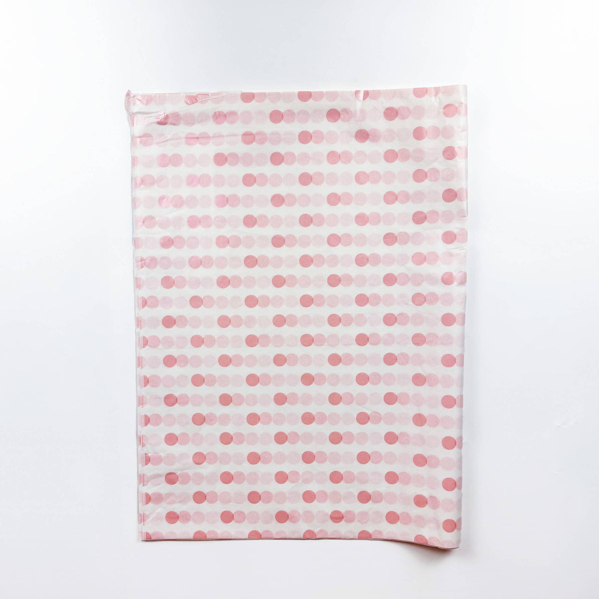 150pc, 28x20" Polka Dots 17g Wrapping Tissue Paper Sheets: Pink / Large Dot
