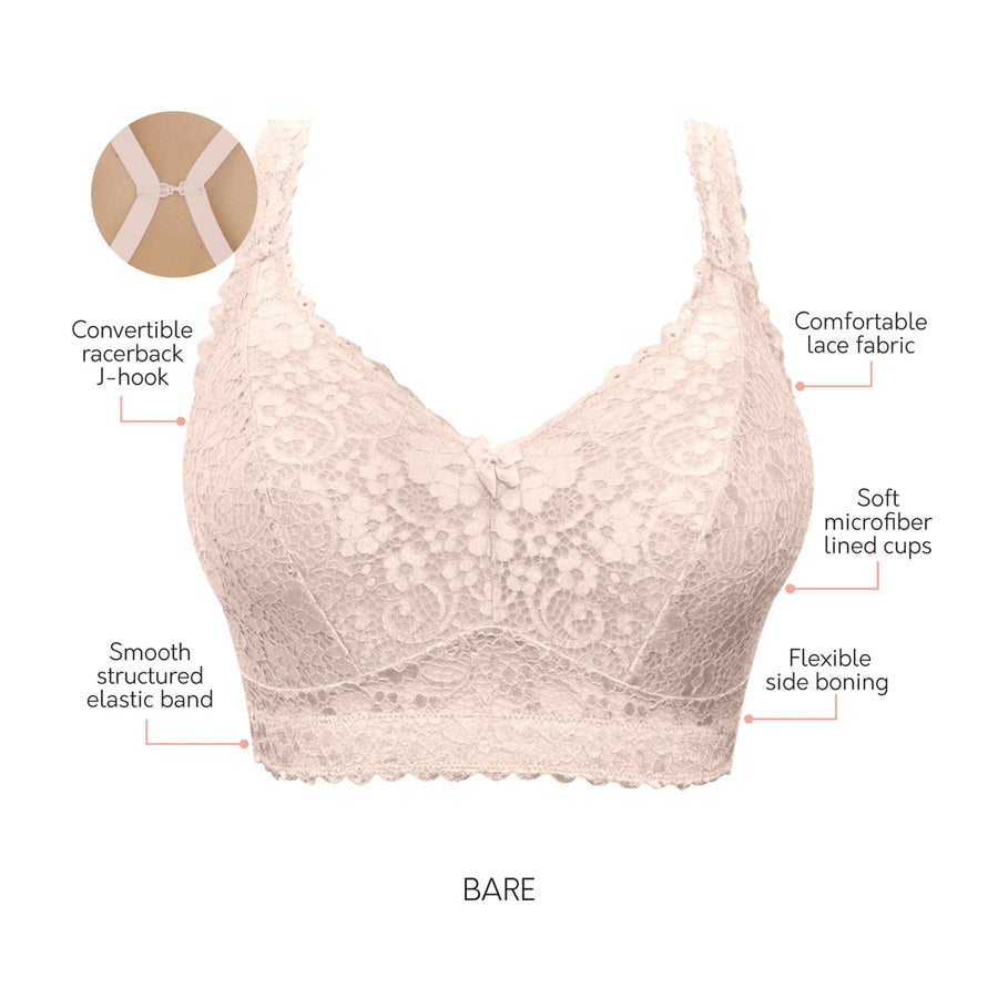 PARFAIT ADRIANA WIRE-FREE LACE BRALETTE BARE