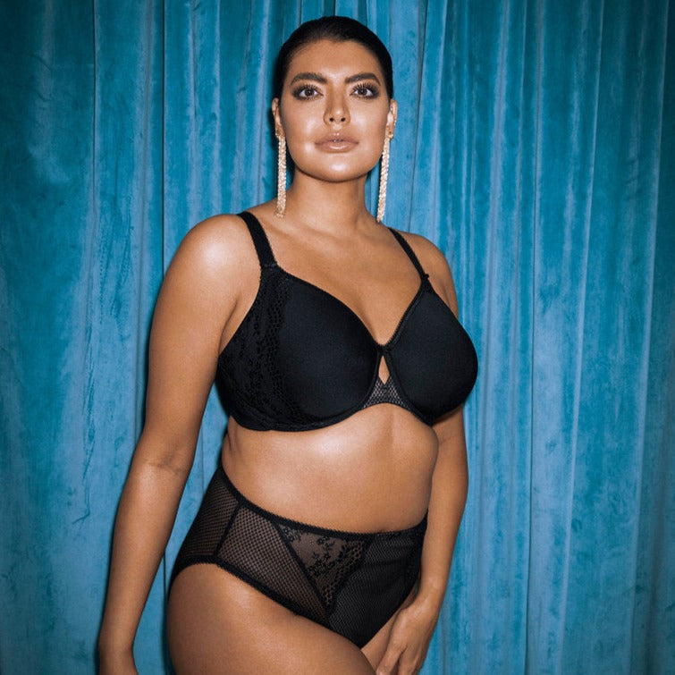 ELOMI CHARLEY UW MOULDED SPACER BRA BLACK