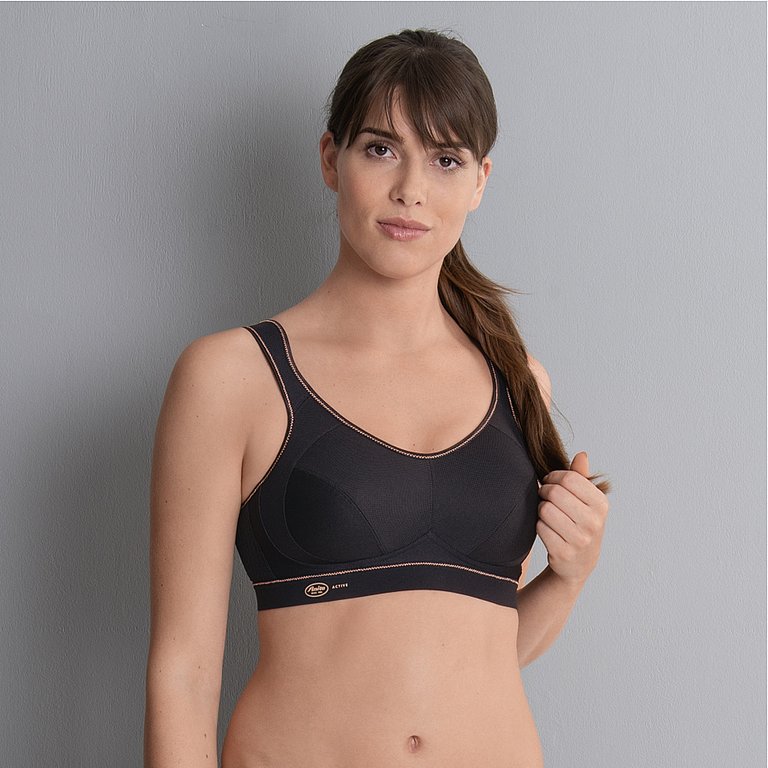 ANITA EXTREME CONTROL SPORTS BRA BLACK/GOLD