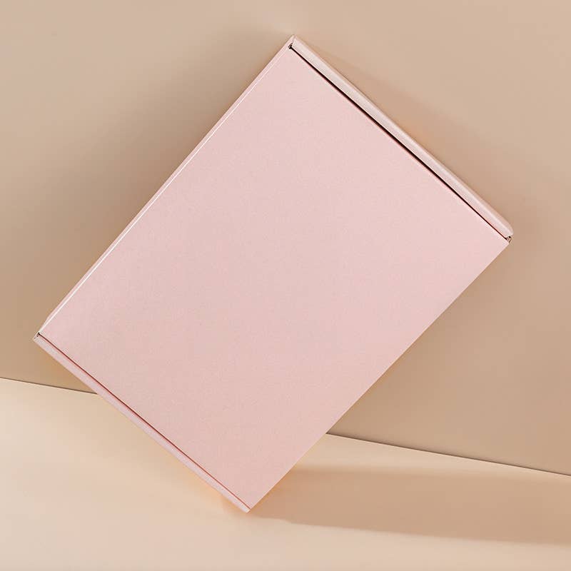 50pc, 5 sizes Pink corrugated cardboard mailer shipping box: T4