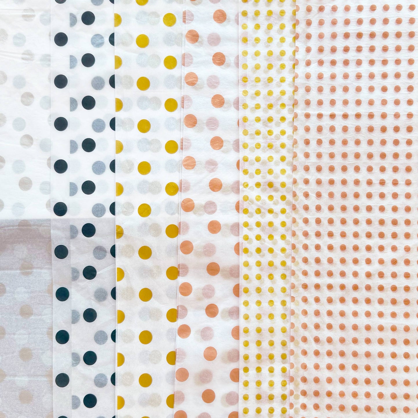 150pc, 28x20" Polka Dots 17g Wrapping Tissue Paper Sheets: Pink / Large Dot