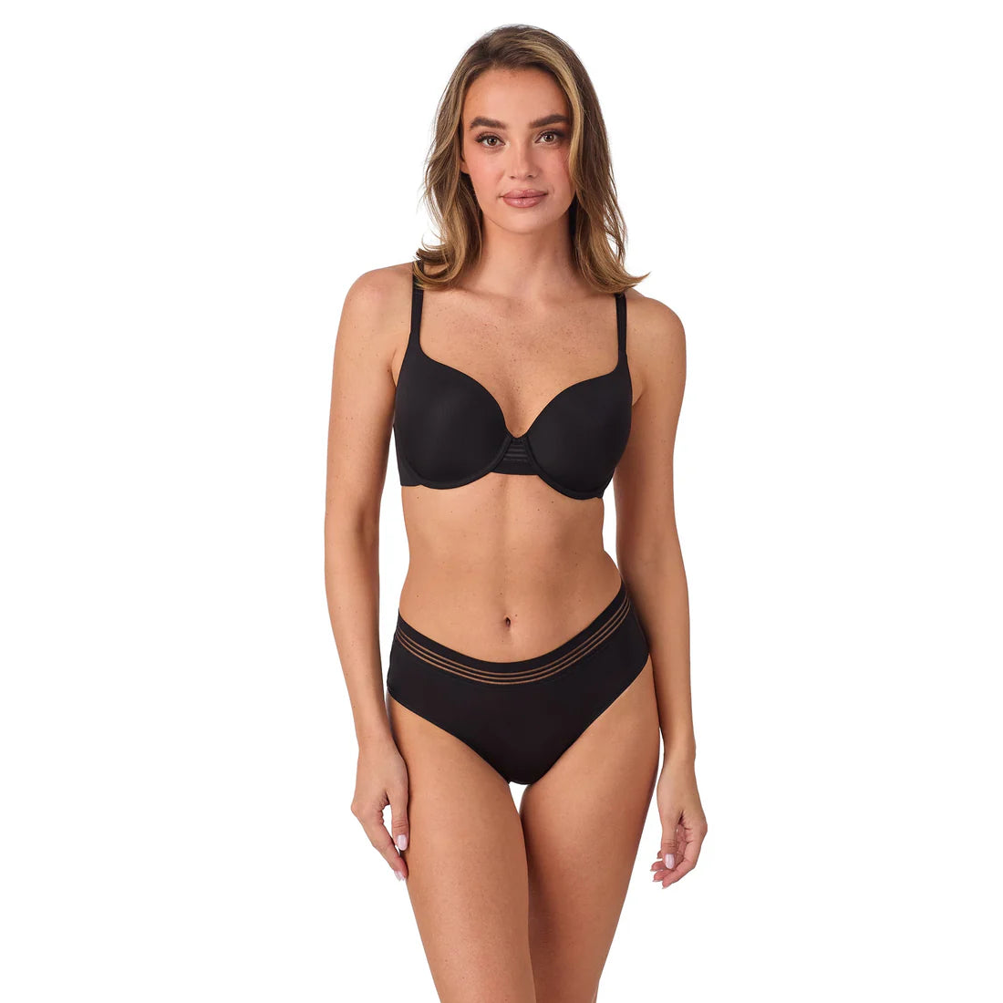 LE MYSTERE SECOND SKIN BACK SMOOTHER BLACK UNDERWIRE BRA