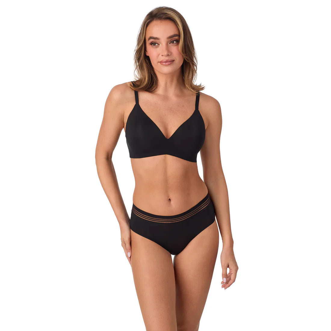 LE MYSTERE SECOND SKIN BLACK WIRELESS BRA
