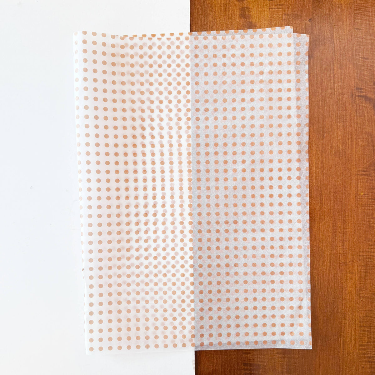 150pc, 28x20" Polka Dots 17g Wrapping Tissue Paper Sheets: Pink / Large Dot