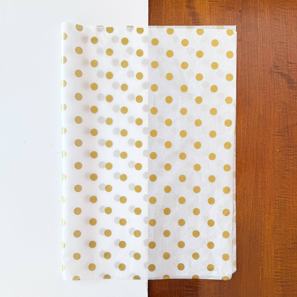 150pc, 28x20" Polka Dots 17g Wrapping Tissue Paper Sheets: Pink / Large Dot