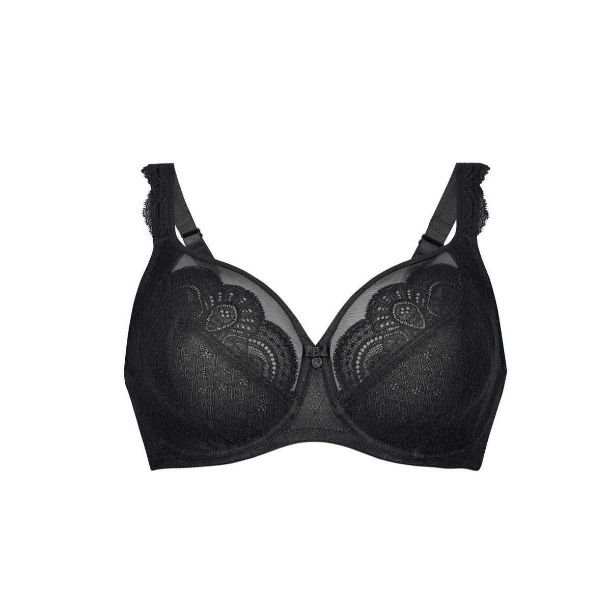 ROSA FAIA SELMA WIRED FULL CUP BRA BLACK