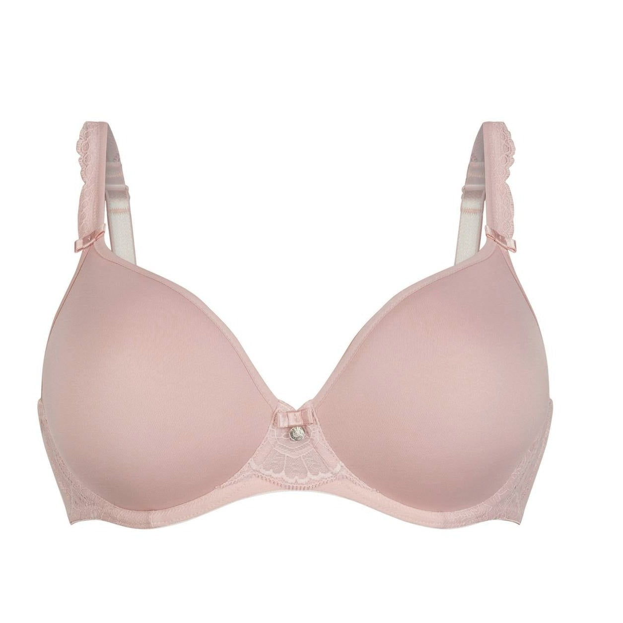 ROSA FAIA SELMA WIRED BRA WITH SPACER CUPS ROSEWOOD