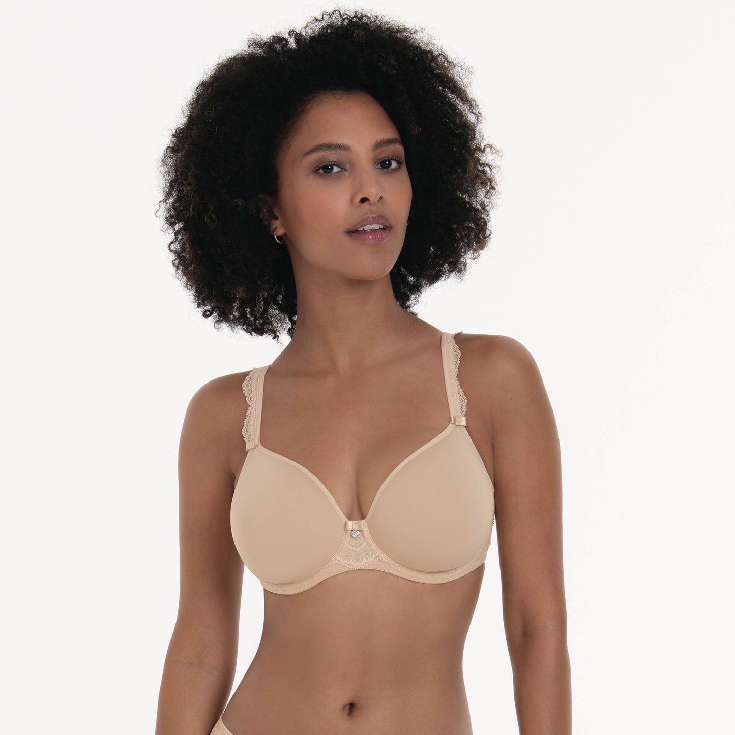ROSA FAIA SELMA WIRED BRA WITH SPACER CUPS DESERT