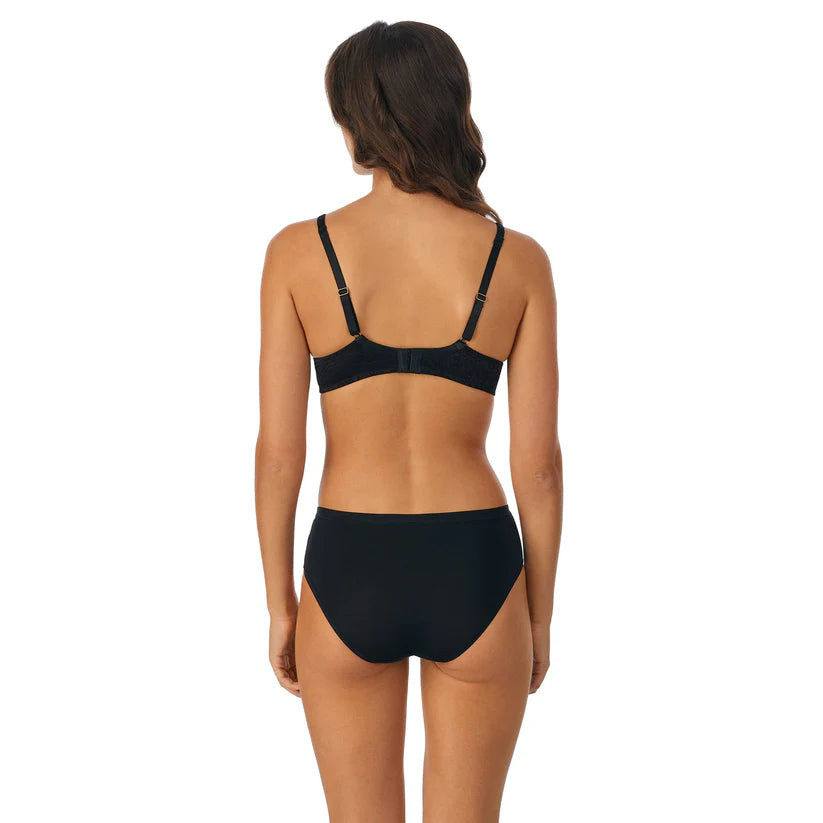 LE MYSTERE SAFARI T SHIRT BLACK UNDERWIRE BRA