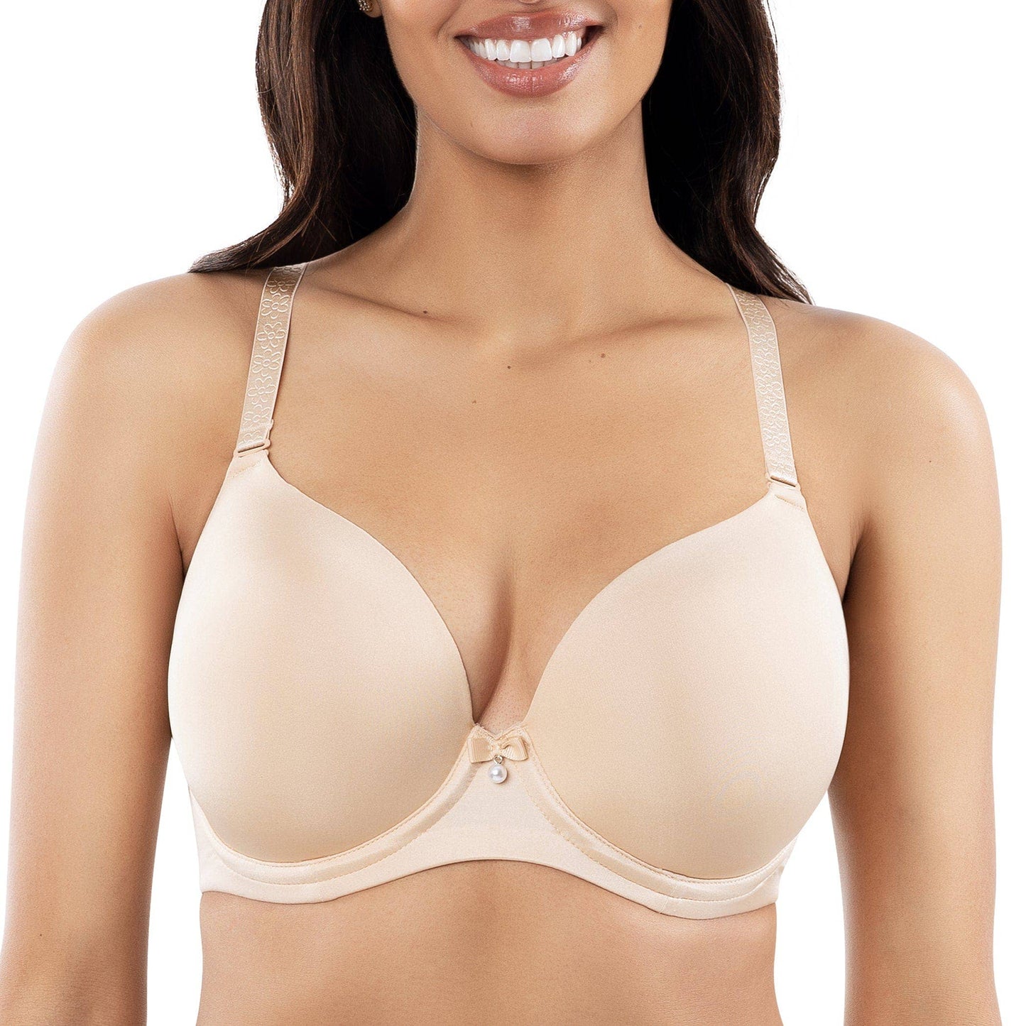 PARFAIT Elise P6270 Full-Busted Comfy Seamless Molded Padded Everyday Basic Underwired T-Shirt  Bra - Bare: 34K (US) / 34H (UK)