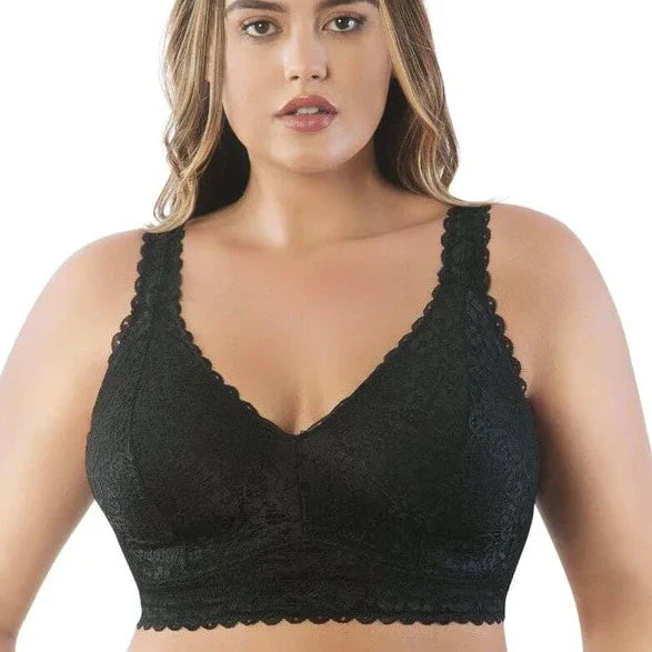 PARFAIT ADRIANA WIRE-FREE LACE BRALETTE BLACK