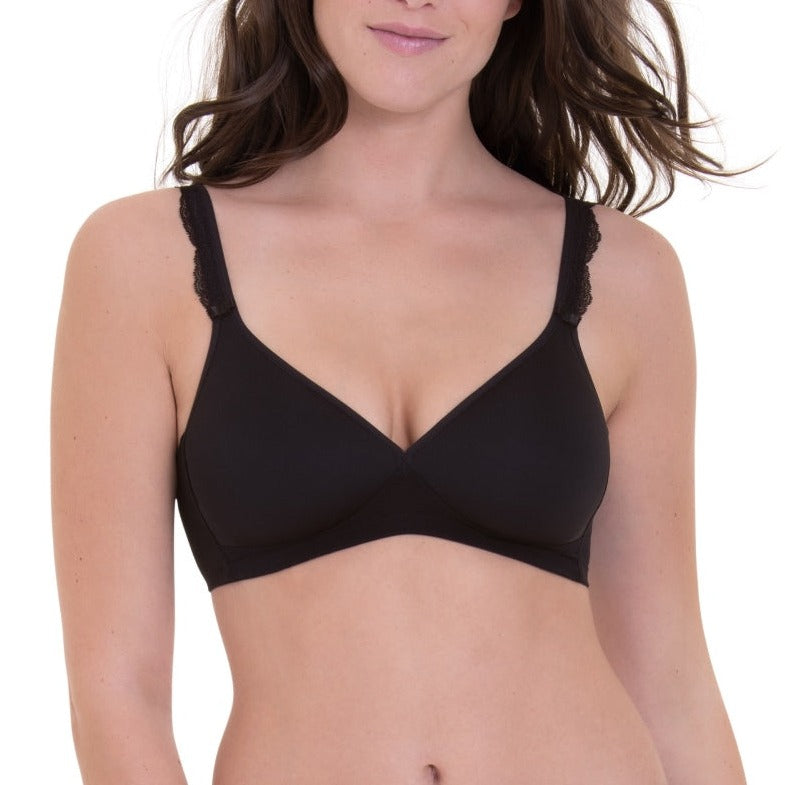 ROSA FAIA SELMA SOFT BRA WITH SPACER CUPS BLACK