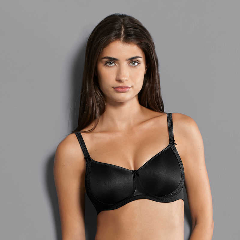 ROSA FAIA LACE ROSE SOFT BRA WITH PADDED CUPS BLACK