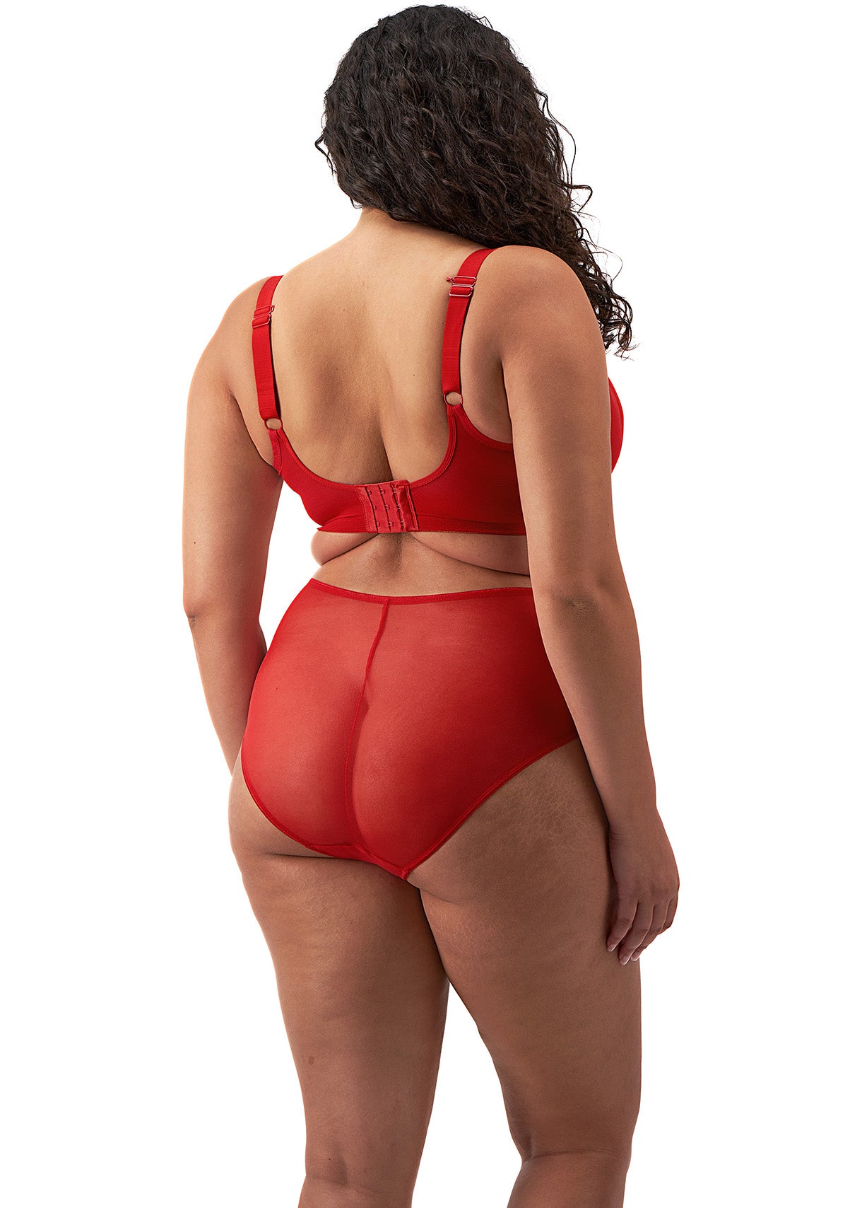 ELOMI MATILDA HAUTE RED UNDERWIRE PLUNGE BRA