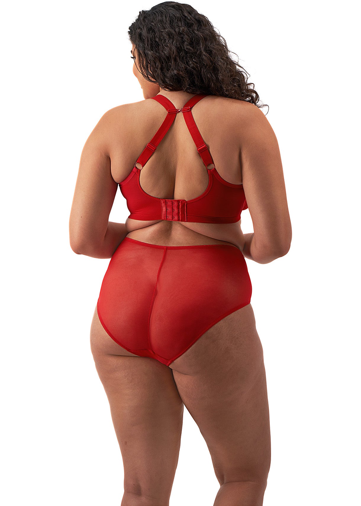 ELOMI MATILDA HAUTE RED UNDERWIRE PLUNGE BRA