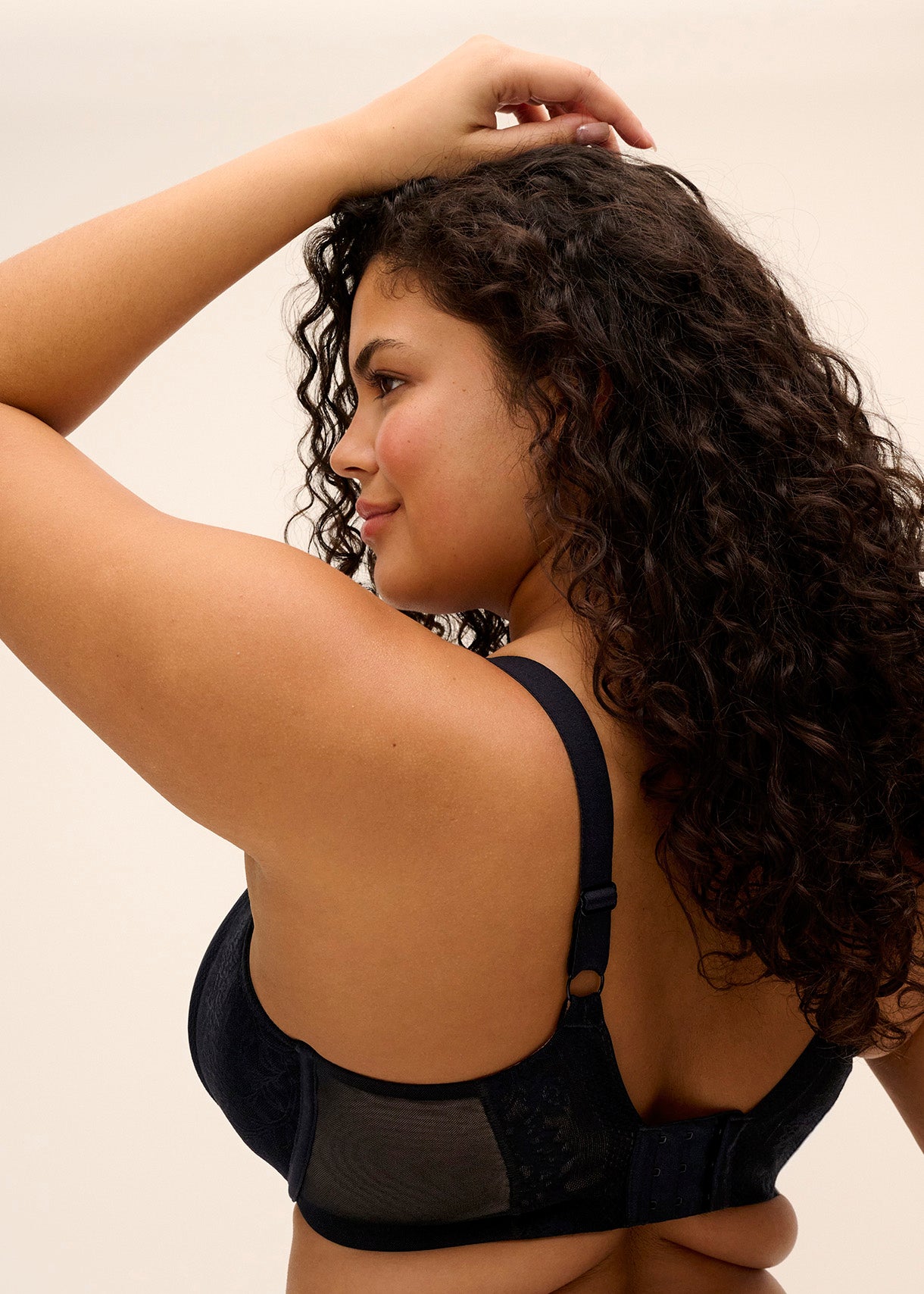 ELOMI NERINA BLACK UNDERWIRE MOULDED SPACER BRA