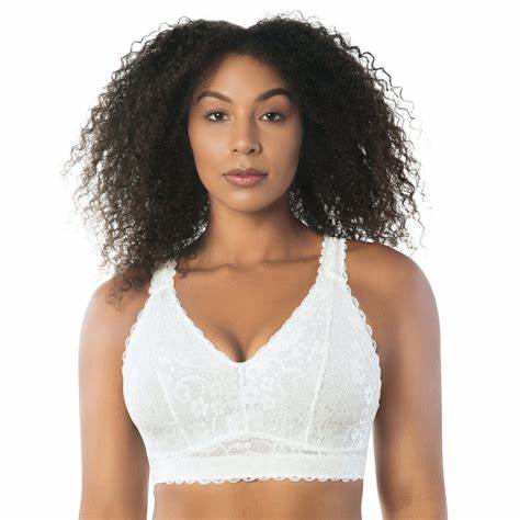 PARFAIT ADRIANA WIRE-FREE LACE BRALETTE PEARL WHITE