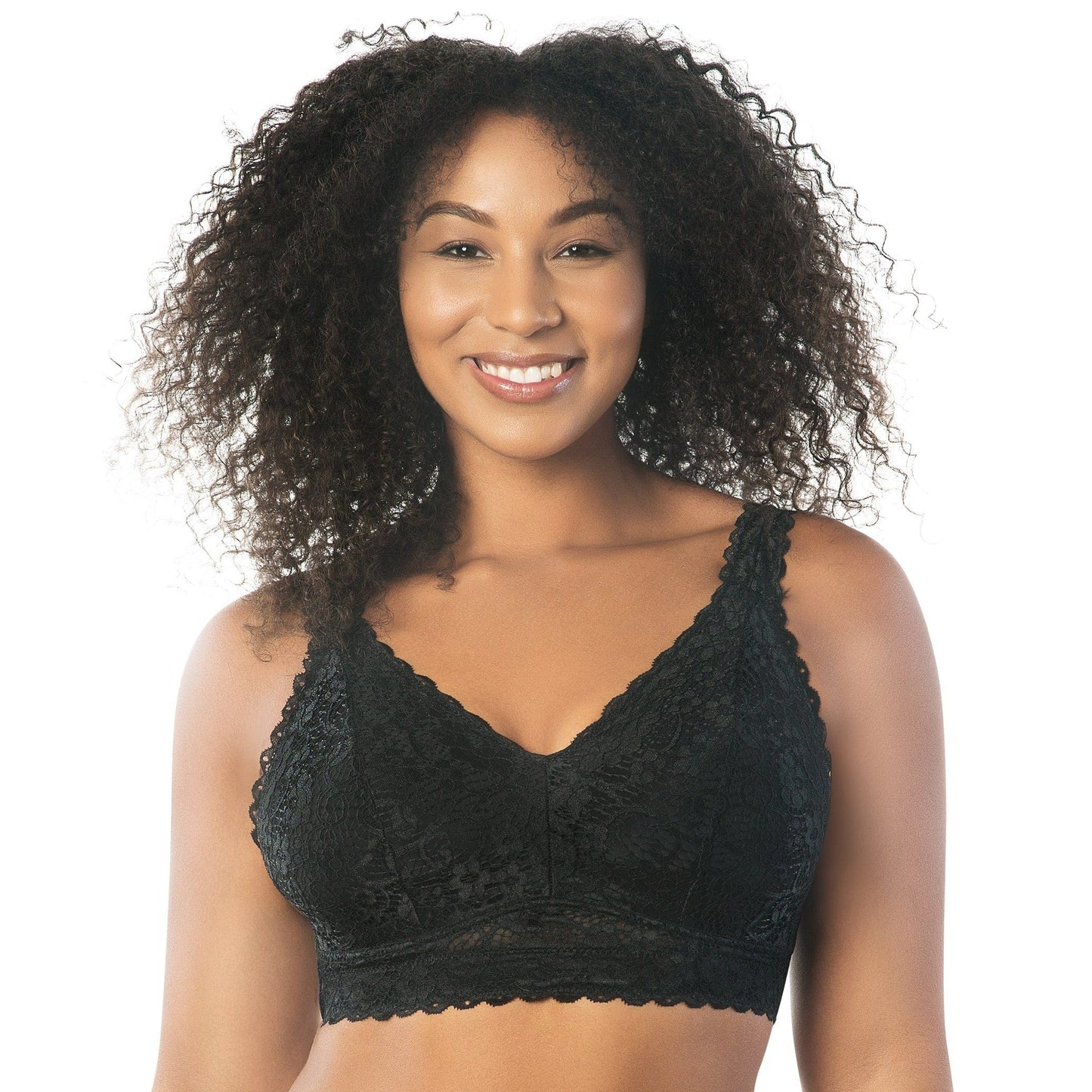 PARFAIT ADRIANA WIRE-FREE LACE BRALETTE BLACK
