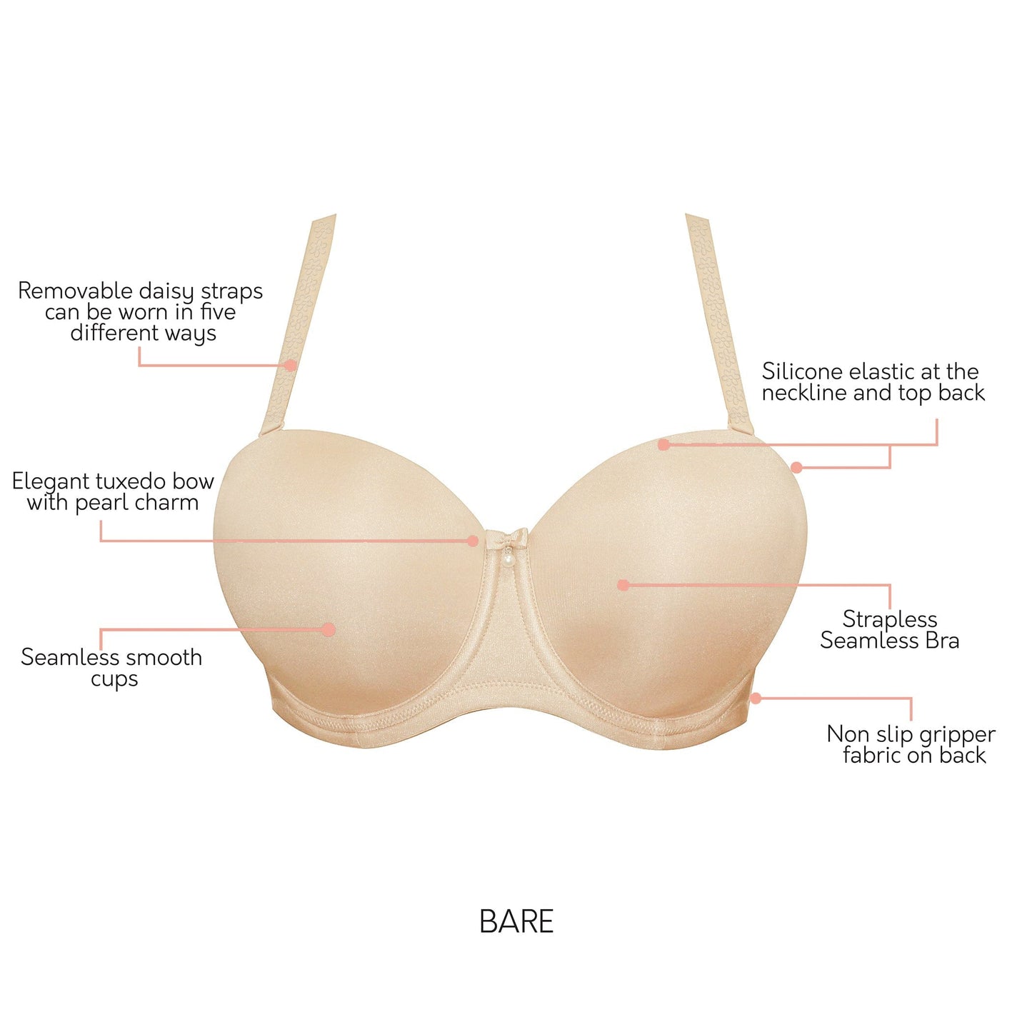 PARFAIT ELISE STRAPLESS BRA BARE