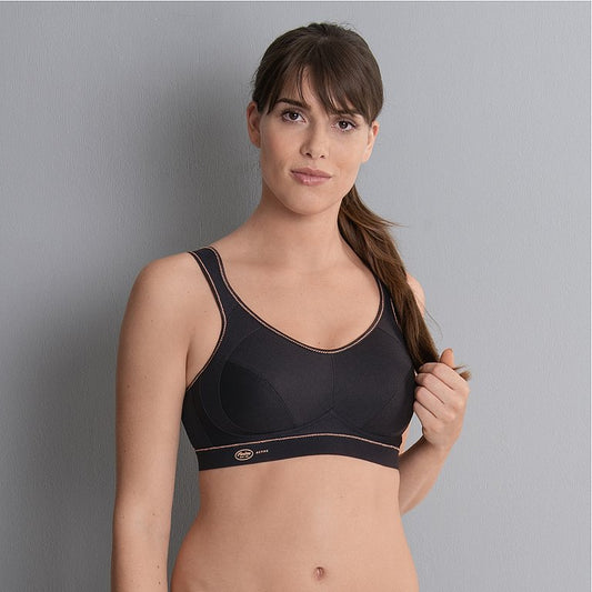 ANITA EXTREME CONTROL SPORTS BRA BLACK/GOLD