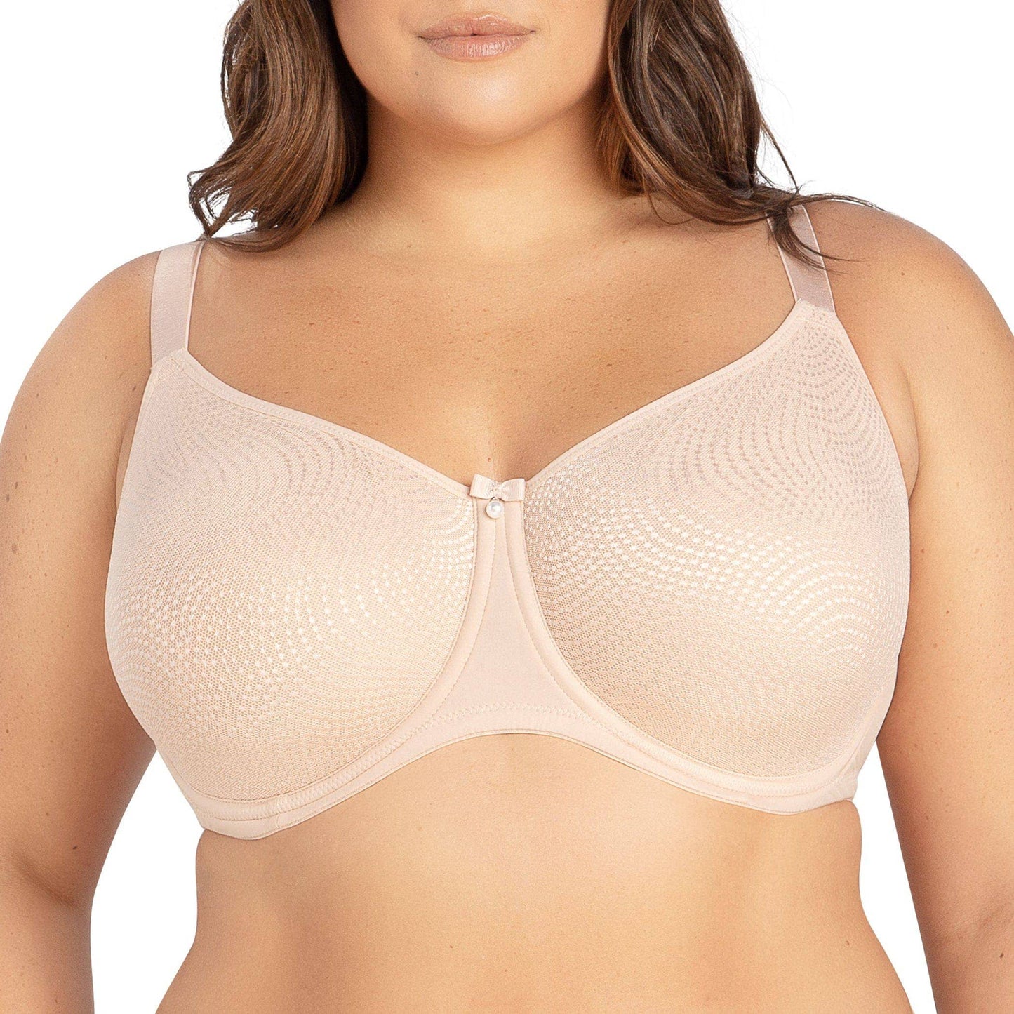 PARFAIT Pearl P60921 Women's Non-padded Seamless Minimizer Full Busted Bra - Cameo Rose: 32H (US) / 32FF (UK)
