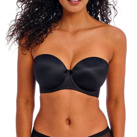 FREYA DECO U/W MOULDED STRAPLESS BRA BLACK