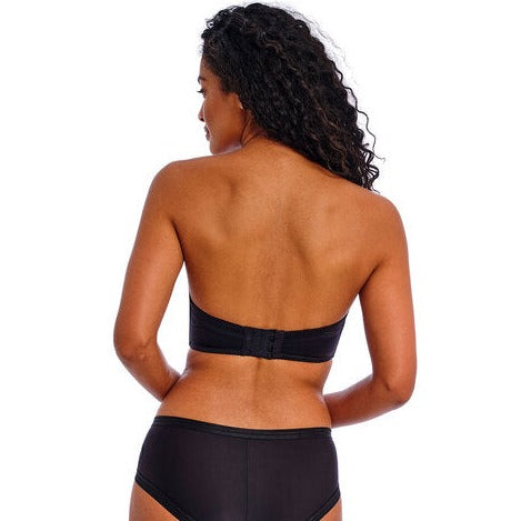 FREYA DECO U/W MOULDED STRAPLESS BRA BLACK