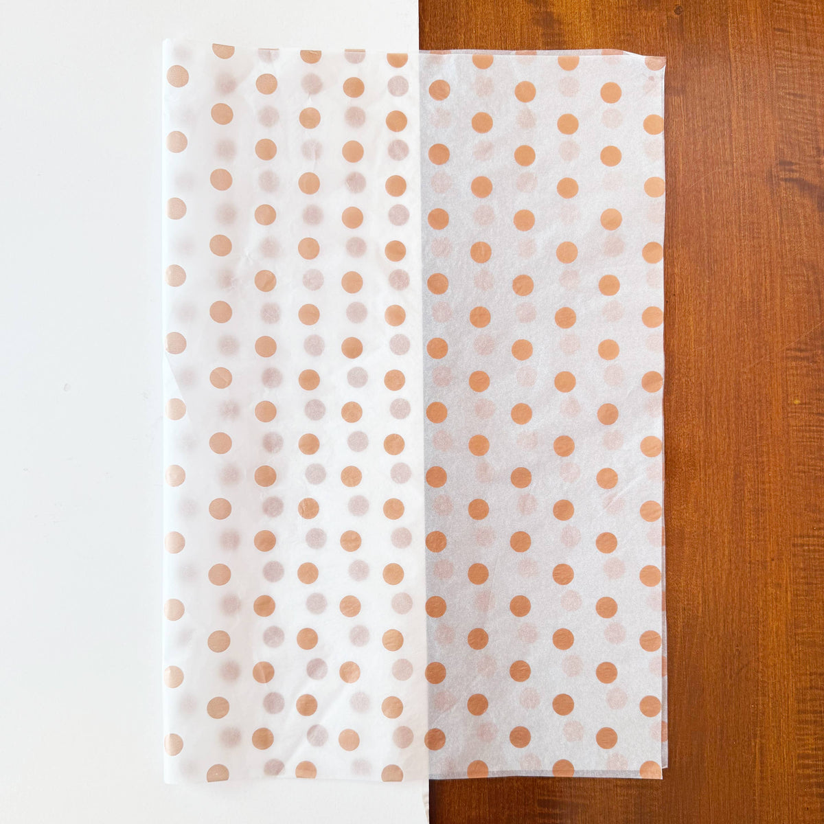150pc, 28x20" Polka Dots 17g Wrapping Tissue Paper Sheets: Pink / Large Dot