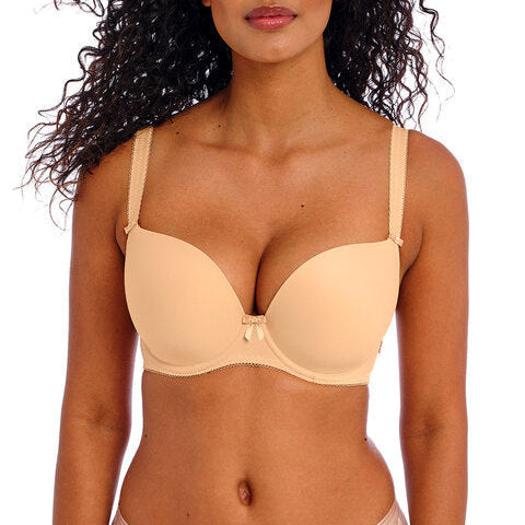 FREYA DECO MOULDED PLUNGE BRA NUDE