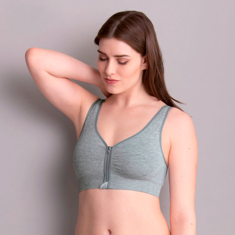 ANITA LYNN POST MASTECTOMY BRA BILATERAL GREY MELANGE