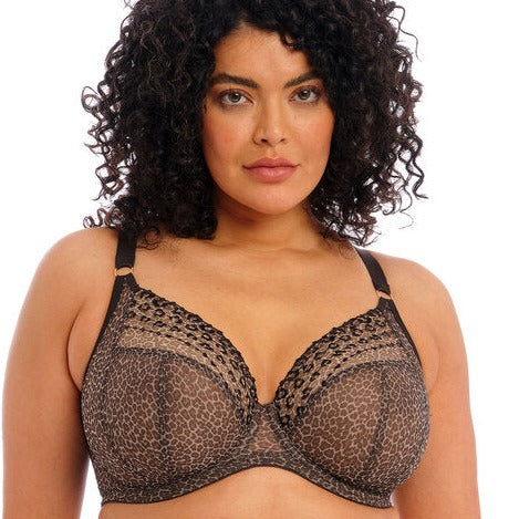 ELOMI MATILDA UW PLUNGE BRA LEOPARD