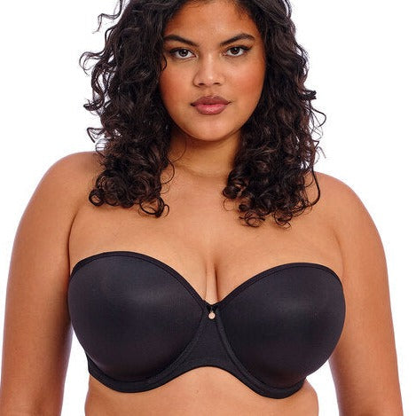 ELOMI SMOOTH UW MOULDED STRAPLESS BRA BLACK